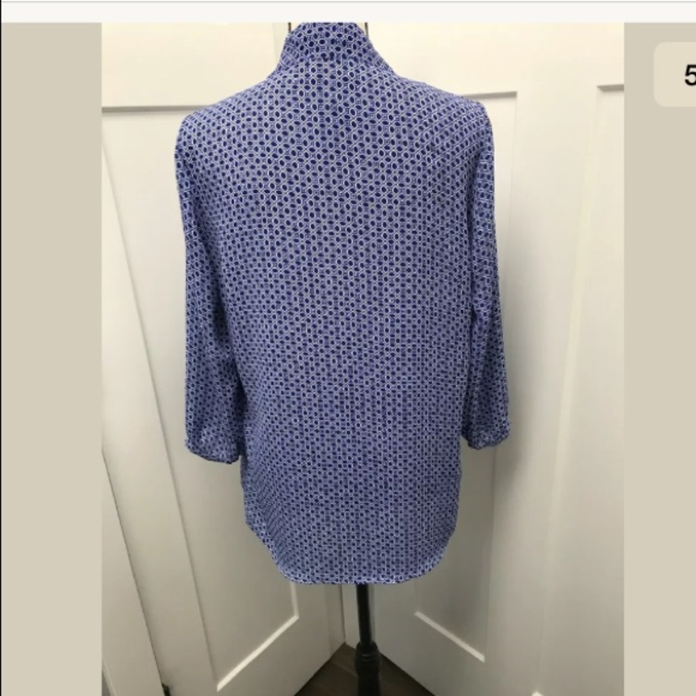 Laundry by Shelli Segal Women’s Geometric Blouse M - Picture 4 of 8